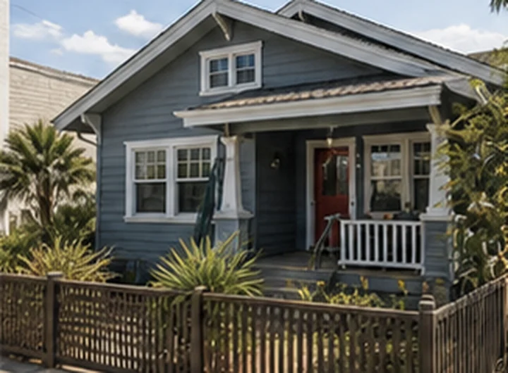 Illustrative Ocean Beach craftsman bungalow
